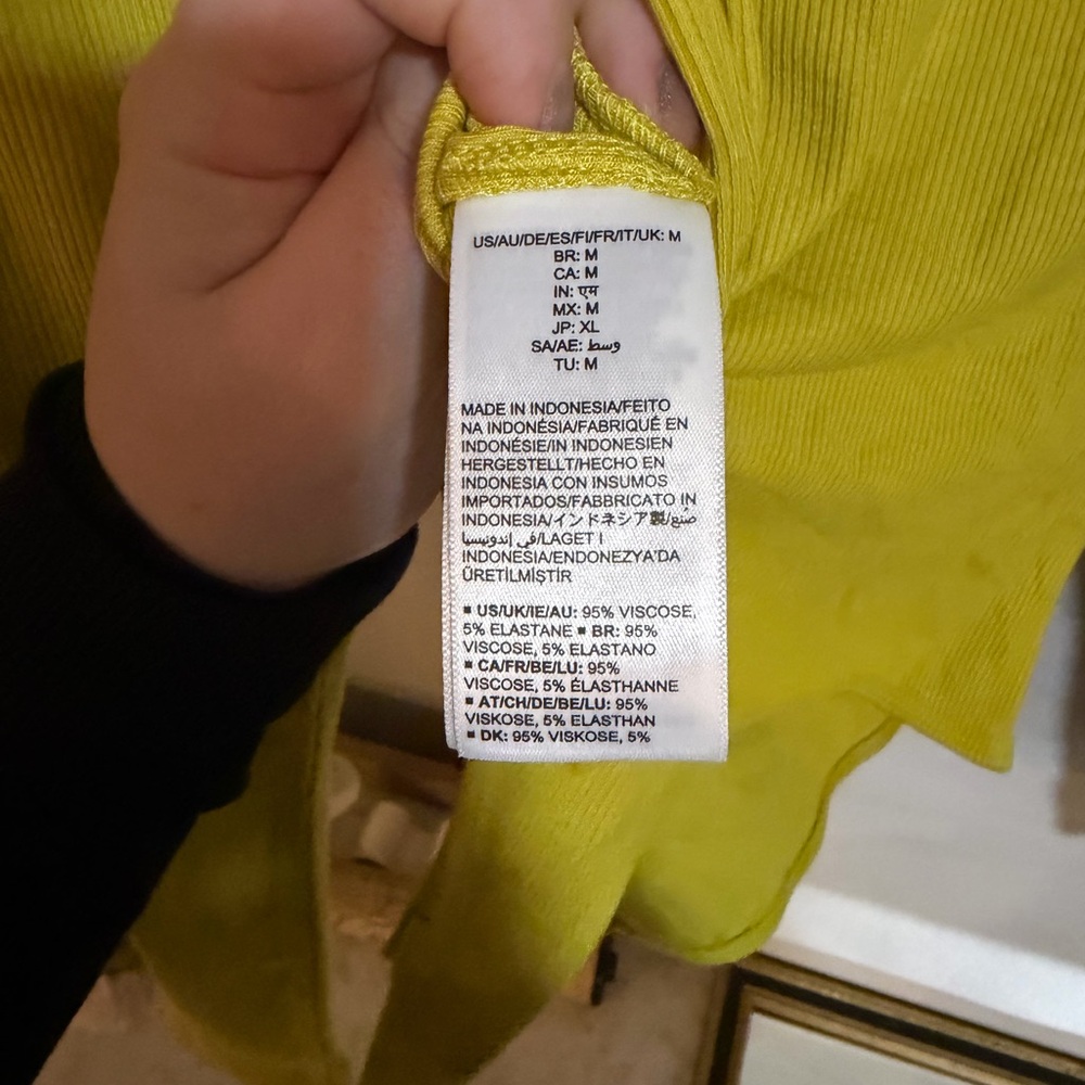 Daily Ritual Lime Green Long Sleeve Bodysuit - Picture 6 of 7